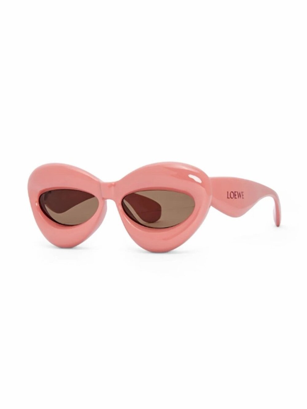 NEW Loewe Cat-Eye Frame Sunglasses Pink 100% Authentic Logo Chunky